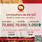 ราคาทองคําวันนี้ เยาวราช